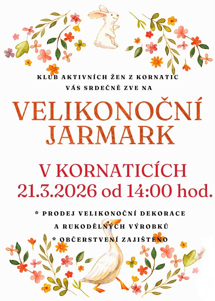 Velikonoční jarmark Kornatice 2026
