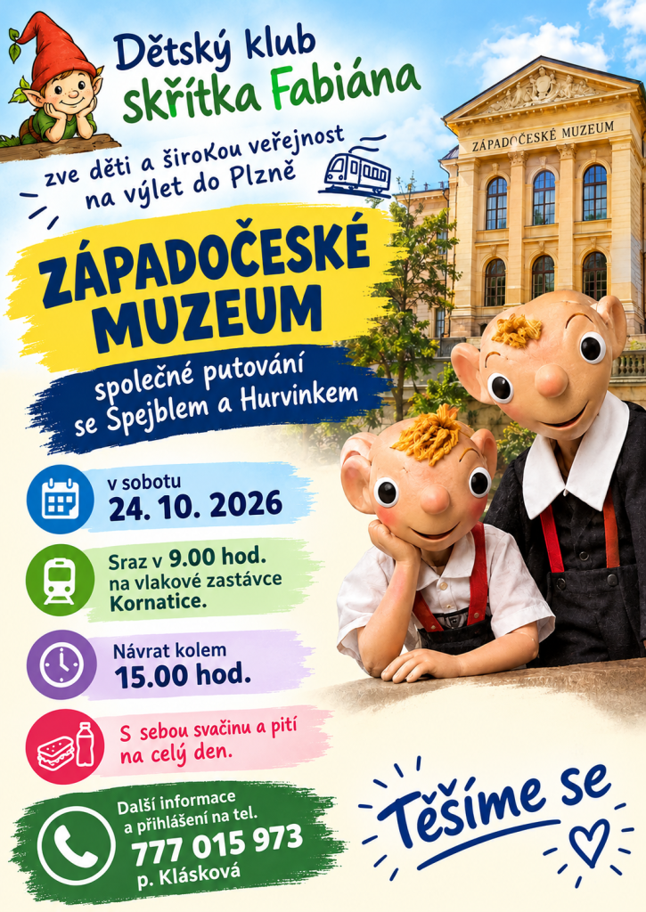 Výlet Západočeské muzeum - putování se&nbsp;Spejblem a&nbsp;Hurvínkem 24.10.2026