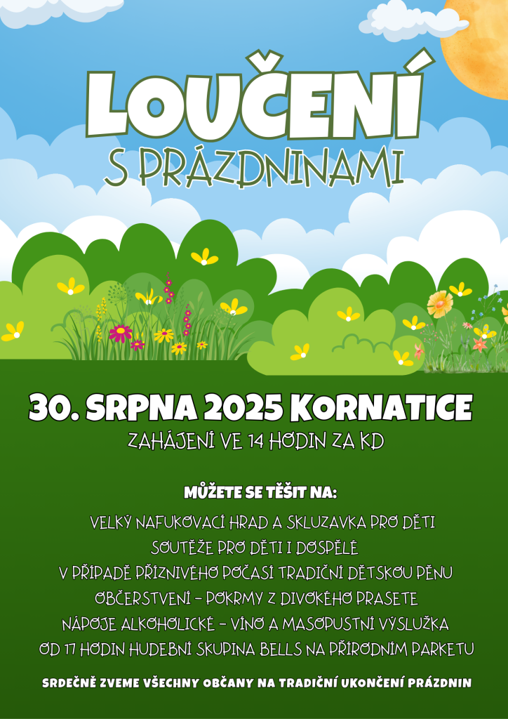 Loučení s prázdninami Kornatice 2025