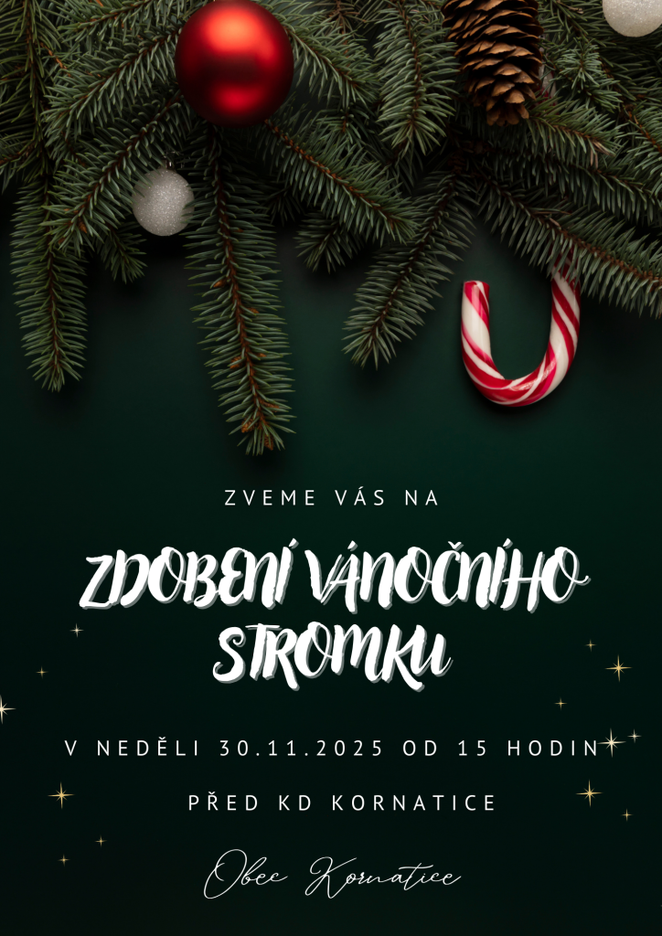 Zdobení vánočního stromku Kornatice 2025