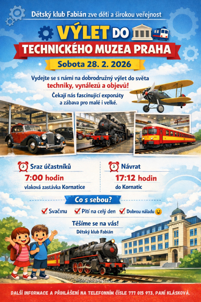 Výlet do&nbsp;technického muzea Praha 28.2. 2026