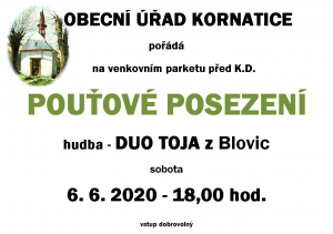 Pouťové posezení - plakátek
