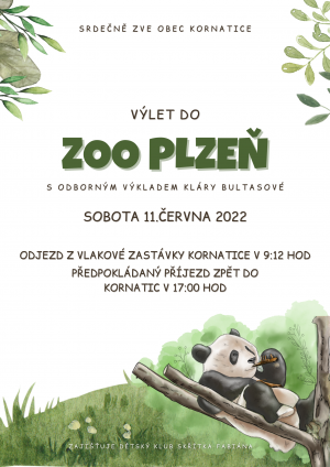 Plakát ZOO Plzeň - 11.6.2022