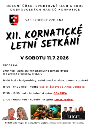 Kornatické letní setkání 2026